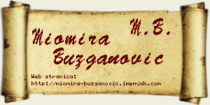 Miomira Buzganović vizit kartica
